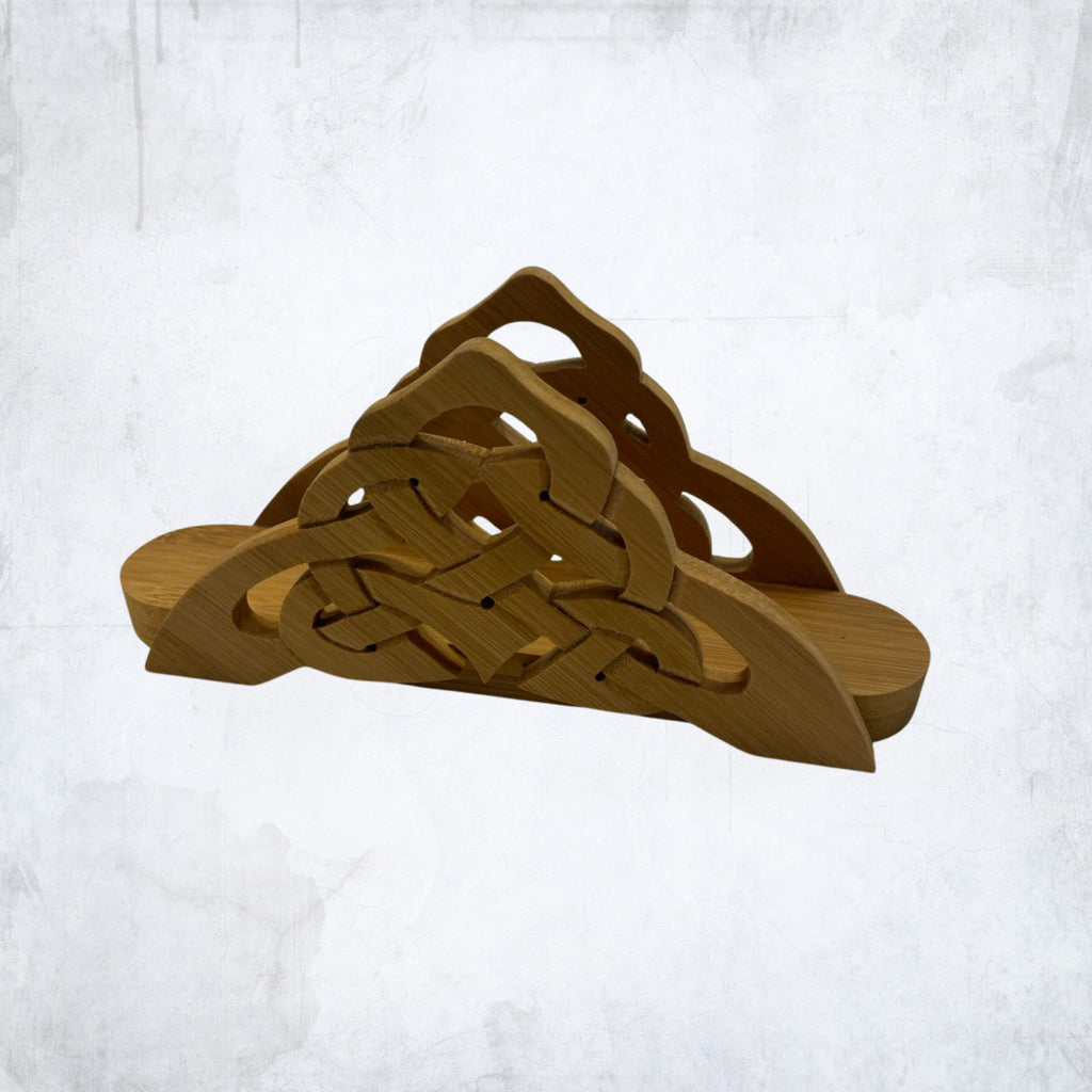 Tvari natūralaus medžio servetėlinė – išskirtinė dovana