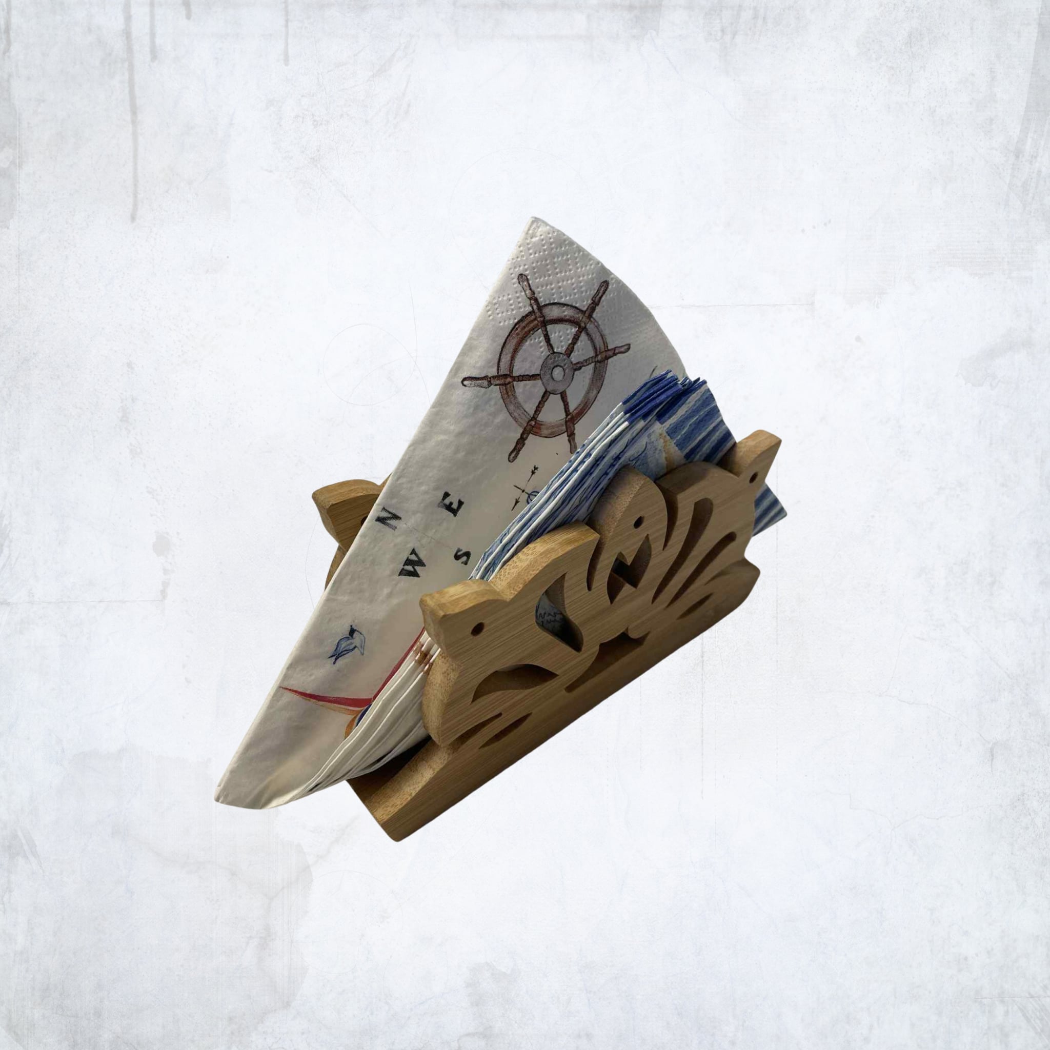 Tvari natūralaus medžio servetėlinė – išskirtinė dovana