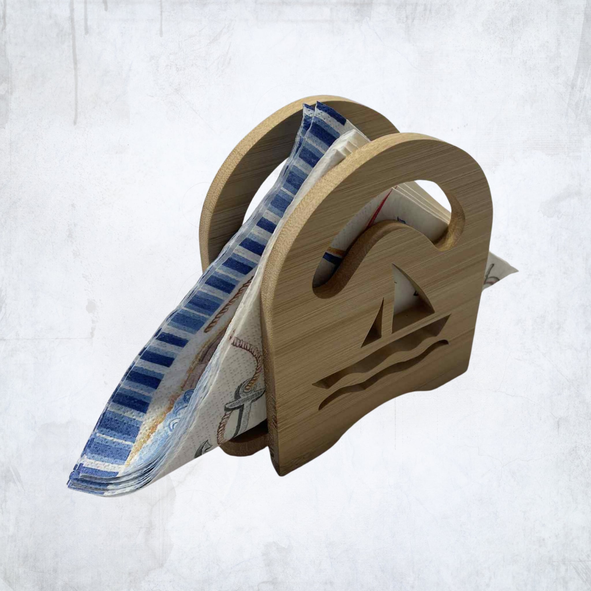 Rankų darbo medinė servetėlinė - kokybiška dovana