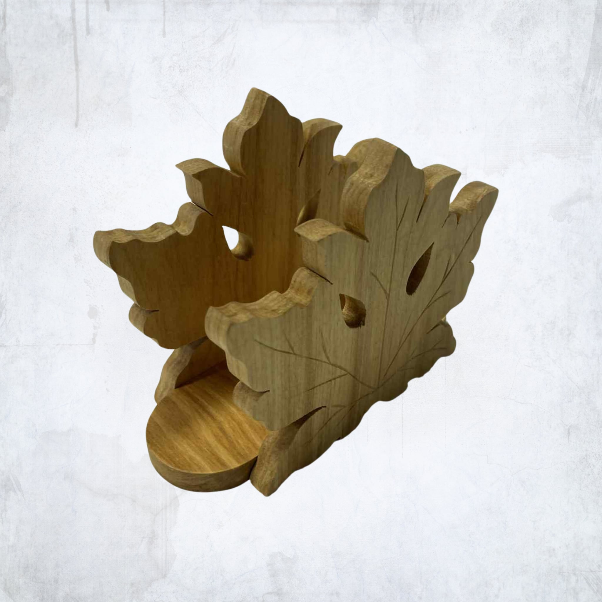 Rankų darbo medinė servetėlinė – stilingas stalo akcentas