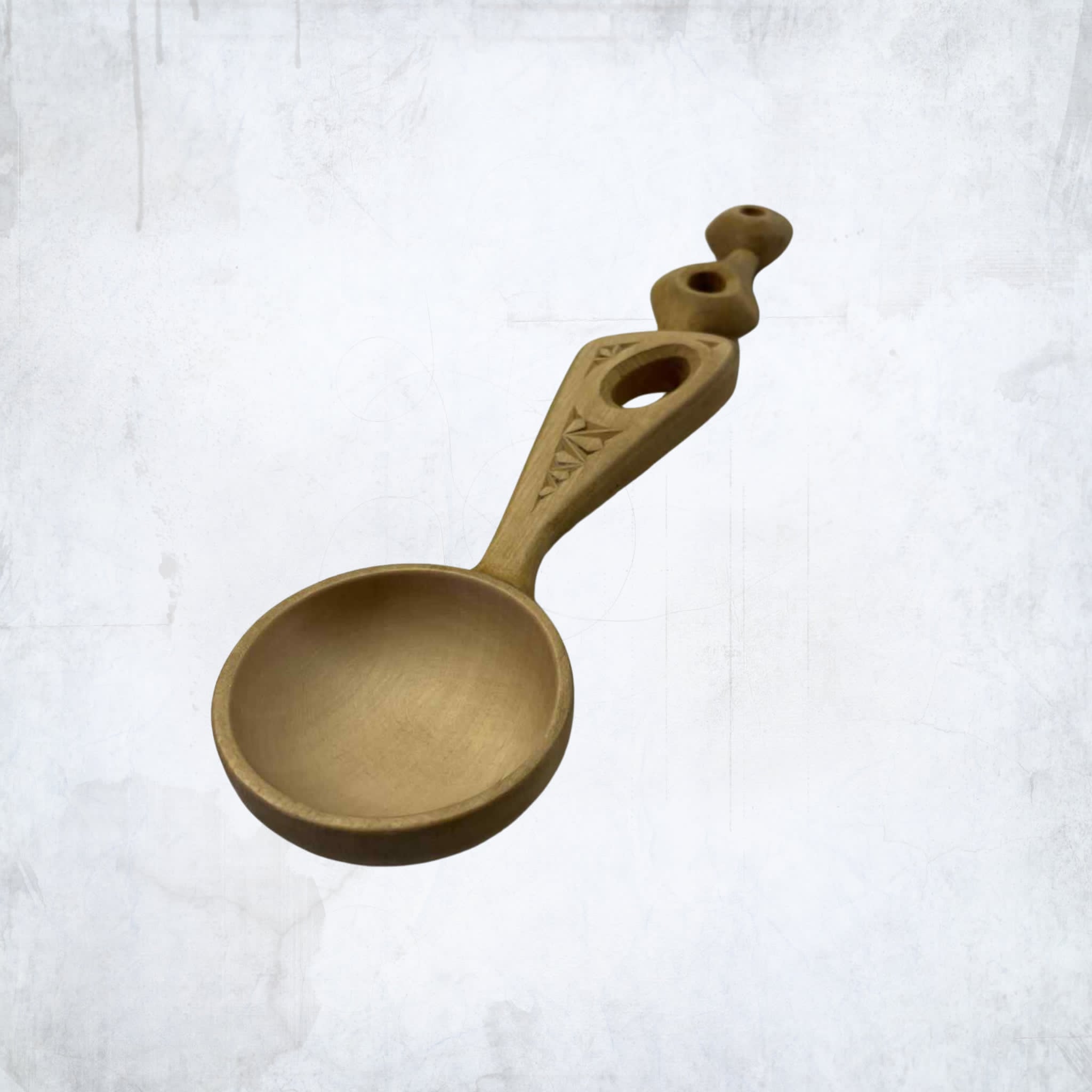 Dekoratyvinis rankų darbo medinis šaukštas - unikali dovana